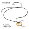 Necklace Stainless Steel Titanium Steel Geometric Old Style Electroplating Women's