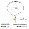 Necklace Stainless Steel Titanium Steel Geometric Old Style Electroplating Women's