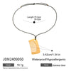 Necklace Stainless Steel Titanium Steel Geometric Old Style Electroplating Women's