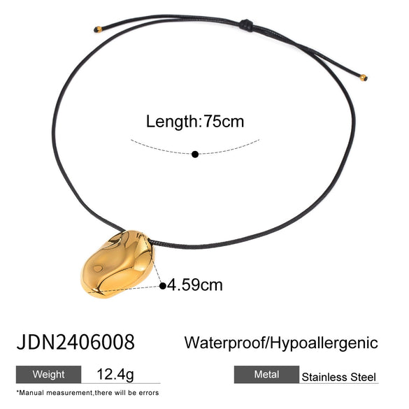 Necklace Stainless Steel Titanium Steel Geometric Old Style Electroplating Women's