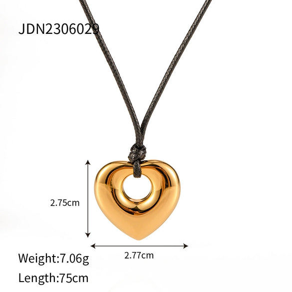 Necklace Stainless Steel Titanium Steel Geometric Old Style Electroplating Women's