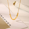 Necklace Stainless Steel Titanium Steel Geometric Snake Bone Chain Vacuum Plating Electroplating