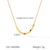 Necklace Stainless Steel Titanium Steel Geometric Snake Bone Chain Vacuum Plating Electroplating