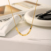 Necklace Stainless Steel Titanium Steel Geometric Snake Bone Chain Vacuum Plating Electroplating