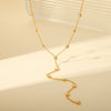 Necklace Stainless Steel Titanium Steel Geometric Tassel Pendant Electroplating Jewelry For Women