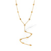 Necklace Stainless Steel Titanium Steel Geometric Tassel Pendant Electroplating Jewelry For Women