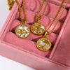 Necklace Stainless Steel Titanium Steel Geometric Twelve Constellations Furnace Vacuum Plating 18K Gold Color Preservation