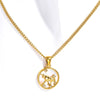 Necklace Stainless Steel Titanium Steel Geometric Twelve Constellations Furnace Vacuum Plating 18K Gold Color Preservation