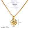Necklace Stainless Steel Titanium Steel Geometric Twelve Constellations Furnace Vacuum Plating 18K Gold Color Preservation