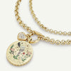Necklace Stainless Steel Titanium Steel Handpainted Love Skull Painted Flower Animals Zodiac Oil Treatment