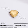 Necklace Stainless Steel Titanium Steel Heart Shape Electroplated Couple Style Handmade