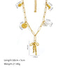 Necklace Stainless Steel Titanium Steel Heart Shape Electroplated 18K Gold For Women