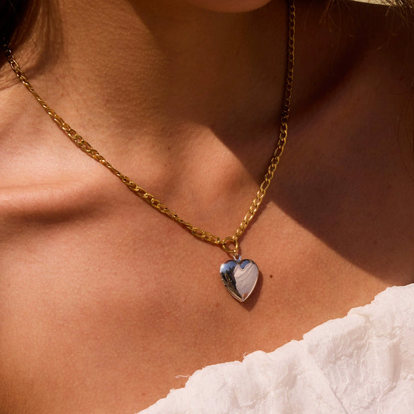 Necklace Stainless Steel Titanium Steel Heart Shape Electroplating Women's Jewelry