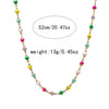 Necklace Stainless Steel Titanium Steel Hydrangea Love Sweet Style Electroplating Jewelry Accessories For Women
