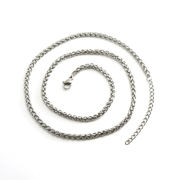 Necklace Stainless Steel Titanium Steel Keel Chain Geometric Electroplated