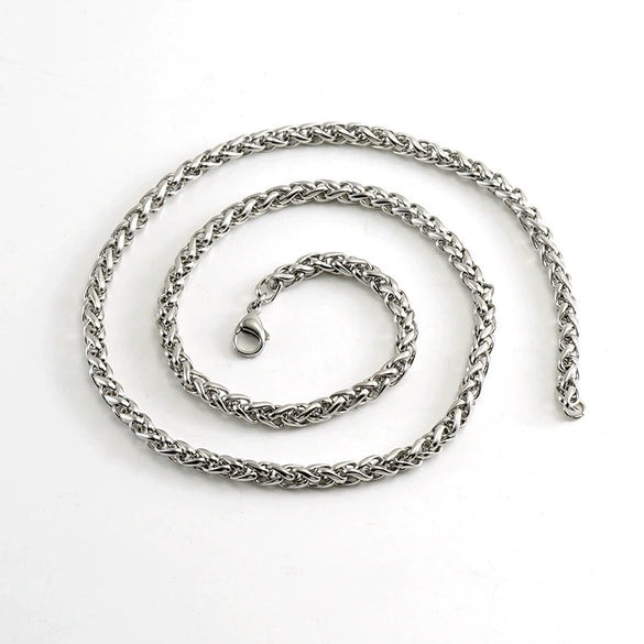 Necklace Stainless Steel Titanium Steel Keel Chain Geometric Electroplated