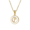 Necklace 316L Stainless Steel 316L Stainless Steel Letter Pattern Cross Chain Vacuum Plated For Women