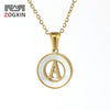 Necklace 316L Stainless Steel 316L Stainless Steel Letter Pattern Cross Chain Vacuum Plated For Women