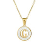 Necklace 316L Stainless Steel 316L Stainless Steel Letter Pattern Cross Chain Vacuum Plated For Women