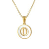 Necklace 316L Stainless Steel 316L Stainless Steel Letter Pattern Cross Chain Vacuum Plated For Women