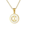 Necklace 316L Stainless Steel 316L Stainless Steel Letter Pattern Cross Chain Vacuum Plated For Women