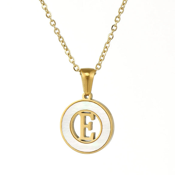 Necklace 316L Stainless Steel 316L Stainless Steel Letter Pattern Cross Chain Vacuum Plated For Women