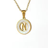 Necklace 316L Stainless Steel 316L Stainless Steel Letter Pattern Cross Chain Vacuum Plated For Women