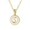 Necklace 316L Stainless Steel 316L Stainless Steel Letter Pattern Cross Chain Vacuum Plated For Women