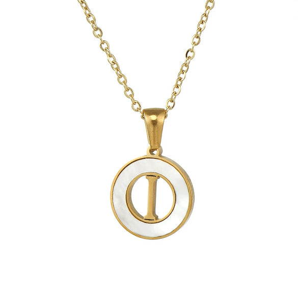 Necklace 316L Stainless Steel 316L Stainless Steel Letter Pattern Cross Chain Vacuum Plated For Women
