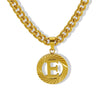 Necklace 316L Stainless Steel 316L Stainless Steel Letter Pattern Hip Hop Electroplating
