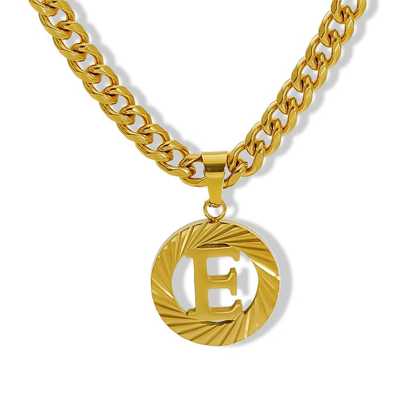 Necklace 316L Stainless Steel 316L Stainless Steel Letter Pattern Hip Hop Electroplating