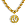 Necklace 316L Stainless Steel 316L Stainless Steel Letter Pattern Hip Hop Electroplating