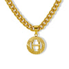 Necklace 316L Stainless Steel 316L Stainless Steel Letter Pattern Hip Hop Electroplating