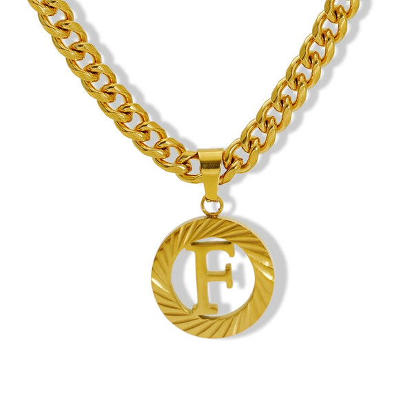 Necklace 316L Stainless Steel 316L Stainless Steel Letter Pattern Hip Hop Electroplating