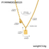 Necklace 316L Stainless Steel 316L Stainless Steel Light Luxury Letter Geometric Electroplating