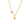 Necklace 316L Stainless Steel 316L Stainless Steel Light Luxury Letter Geometric Electroplating