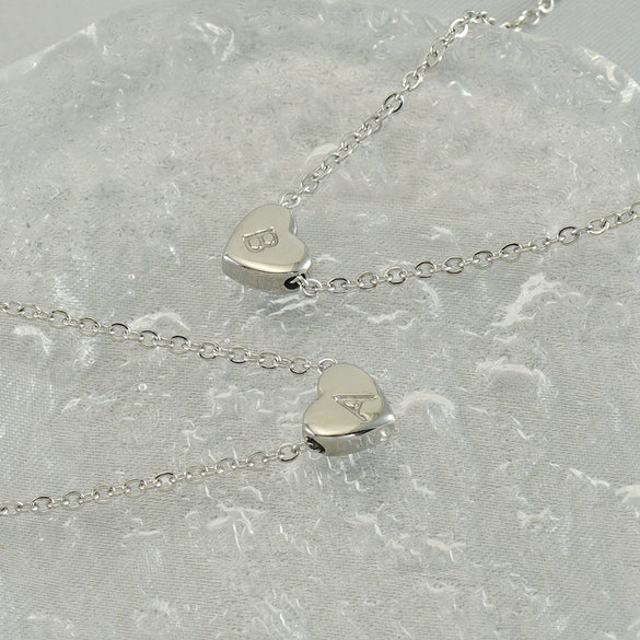 Necklace 316L Stainless Steel 316L Stainless Steel Love Letter Letter Pendant Cross Chain Women