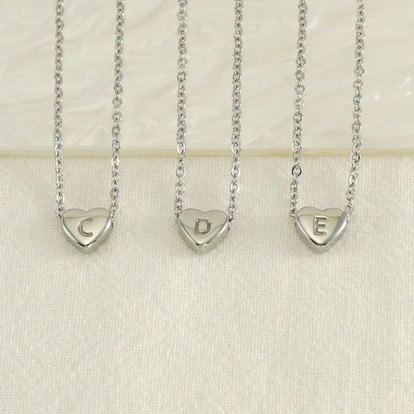 Necklace 316L Stainless Steel 316L Stainless Steel Love Letter Letter Pendant Cross Chain Women