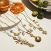 Necklace Stainless Steel Titanium Steel Marine Elements Electroplating Women