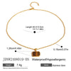 Necklace Stainless Steel Titanium Steel Natural Geometric Electroplating
