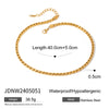 Necklace Stainless Steel Titanium Steel Pearl Multi Layer Stacked Geometric Retro Electroplating Design For Women