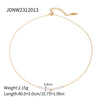 Necklace Stainless Steel Titanium Steel Pearl Zircon Geometric Electroplating For Women