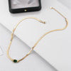 Necklace Stainless Steel Titanium Steel Snake Bone Chain Oval Zircon Geometric Electroplating Women's Jewelry