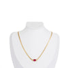 Necklace Stainless Steel Titanium Steel Snake Bone Chain Oval Zircon Geometric Electroplating Women's Jewelry