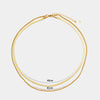 Necklace Stainless Steel Titanium Steel U Shape Cuban Chain Electroplating Women's