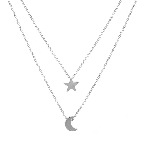 Necklace Star Moon Pendant Necklace Short Clavicle Chain Fashion Popular Jewelry Women