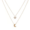 Necklace Star Moon Pendant Necklace Short Clavicle Chain Fashion Popular Jewelry Women