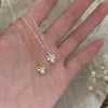 Necklace 925 Sterling Silver Bow Pearl Snake Bone Chain Geometric Style Electroplated