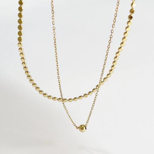 Necklace 925 Sterling Silver Geometric Cold Simple Niche Chic Style
