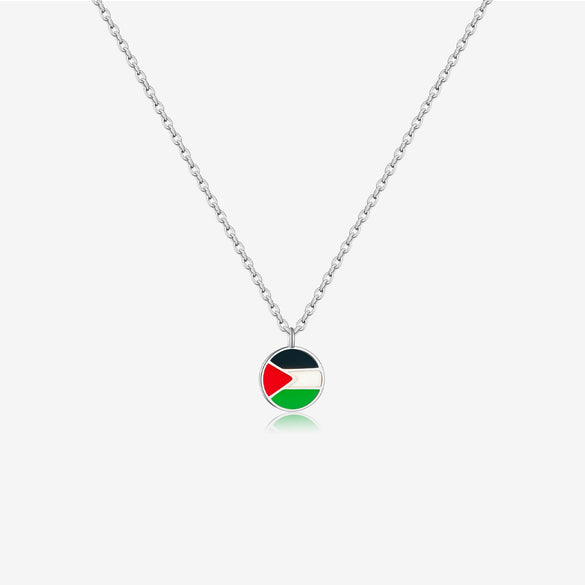 Necklace 925 Sterling Silver Geometric Electroplated